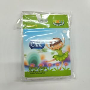 جوراب شلواری دخترانه سفید پریزن طرح دار