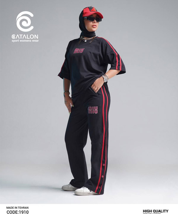 ست تیشرت و شلوار زنانه برند کاتالون مدل miu miu ست تیشرت و شلوار زنانه برند کاتالون مدل miu miu